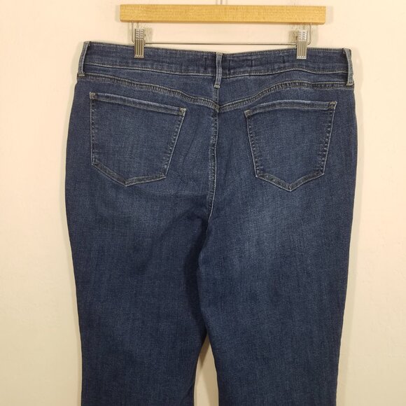 NYDJ Marilyn Straight LiftxTuck Technology Stretch Jeans Blue Size 16 - Picture 6 of 7